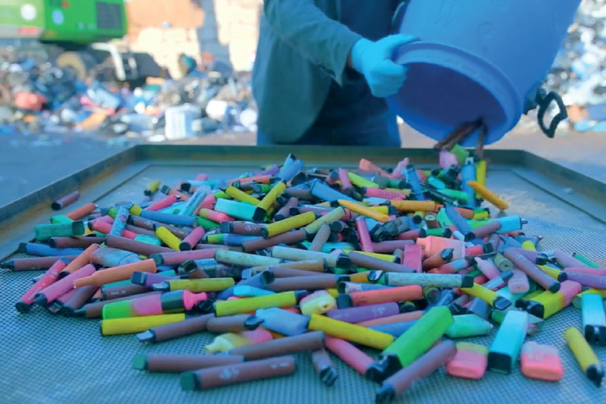 英國廢棄的一次性電子煙 英國廢棄的一次性電子煙